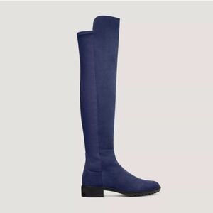 Stuart Weitzman Greer city blue suede knee high winter fall preppy long boots